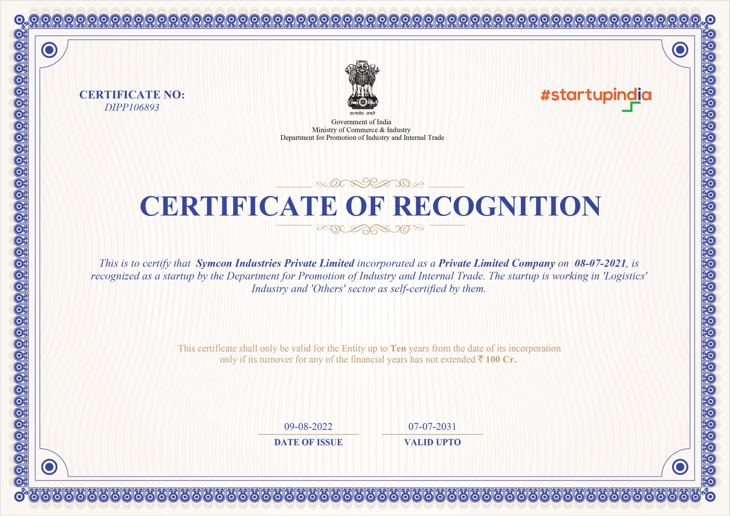 STARTUP INDIA CERTIFICATE_page-0001
